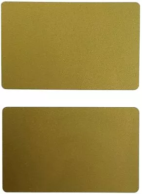 20 Gold Blank PVC Cards CR80 30 Mil Graphics Quality Credit Card Size • $8.98