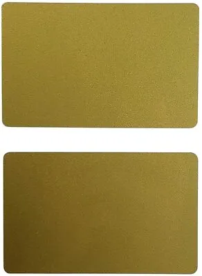 50 Gold Blank PVC Cards CR80 30 Mil Graphics Quality Credit Card Size • $11.98