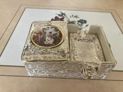 £0.99 • Buy Empire Ivory Ware Cigarette Holder & 3 Ashtray's 1950's Made In England
