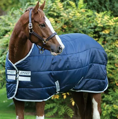 £75.75 • Buy Horseware Amigo Insulator Stable Rug MediumWeight 200g Navy/Silver 5'6  - 7'0 
