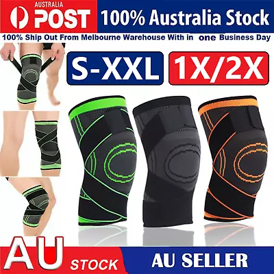 3D Weaving Knee Brace Breathable Sleeve Support Running Jogging Sports Leg Gifts • $5.76