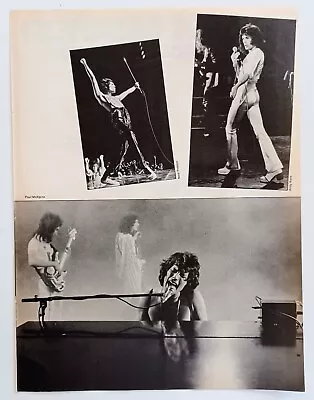 QUEEN FREDDIE MERCURY IN CONCERT~1970s Mini-Poster~Vintage Circus Magazine Pinup • $9.99