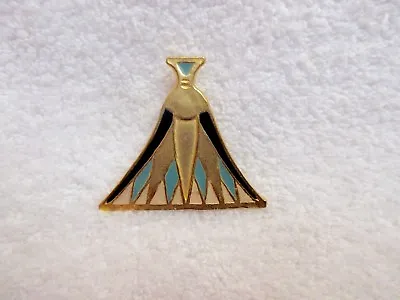 King Tut Egyptian Blue White Lotus Gold Plate Pendant MMA Met Museum 1976 Enamel • $119.99