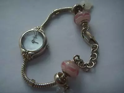 Ladies Truth Accurist Watch Mop Dial Bracelet Strap Beads & Charms Lobster Clasp • £31.99