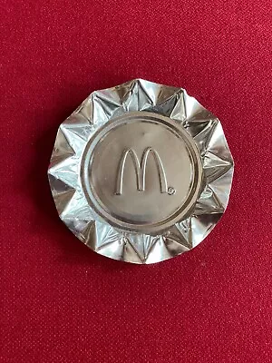 1980's McDonald's  Un-Used  Aluminum Ashtray (Scarce / Vintage) • $20