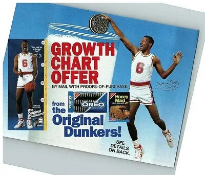 1992 Julius Erving Hof Nabisco Grocery Store Coupon Growth Chart Offer Expired • $7.50
