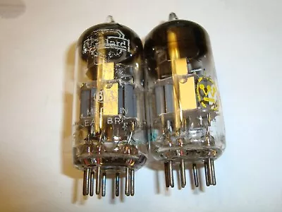 One Matched Pair Mullard 6DJ8 Tubes Made In  Close Years  '68 & '69 • $70