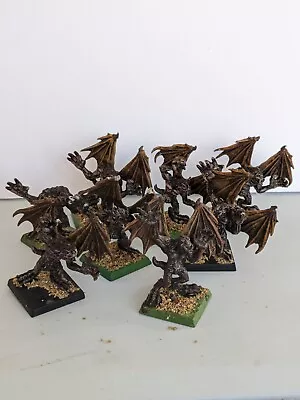 Warhammer Fantasy 8 X Metal Harpies Painted  Missing One Set Of Wings. • £16.99