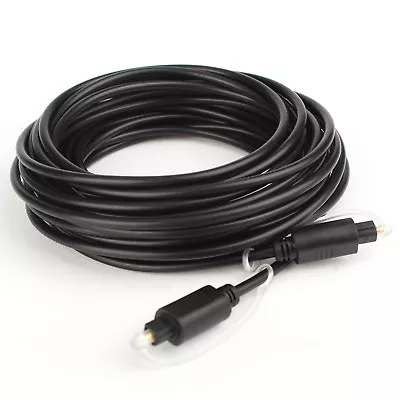 25FT Premium Digital Audio Optical Optic Fiber Cable Toslink SPDIF Cord 8m HD AU • $8.54