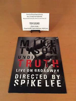 Mike Tyson On Broadway Undisputed Truth - Playbook (Photos By Tom Casino) • $75