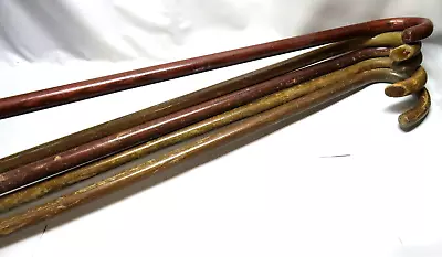 Vintage Wood Canes / Walking Sticks Lot Of 5 • $38.60