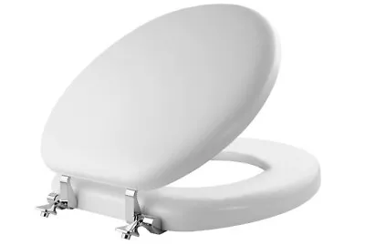 815CP 000 Soft Toilet Seat With Premium Chrome Hinges That Will Never Loosen... • $26.49