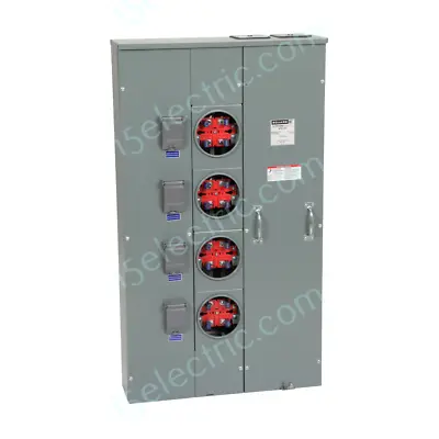 Square D EUSERC MP64200 600 Amp W/4 Gang 200A Meter 1PH 3W Like WEP6412 • $3999