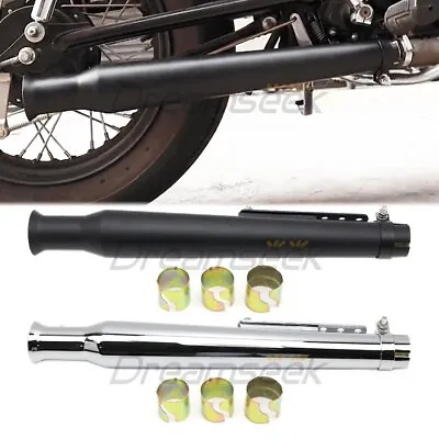 Universal Motorcycle Exhaust Muffler Megaphone Silencer For Honda Suzuki Yamaha • £53.99