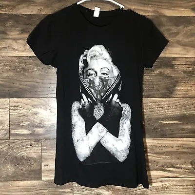 Marilyn Monroe Urban Vintage Graphic Women’s  T-Shirt New Black Size Large • $13.99