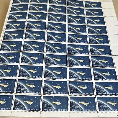 Scott #1193 4c Project Mercury. Mint Sheet Of 50 MNH • $7.24