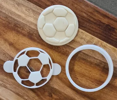 Soccer Ball Cookie Cutter And Fondant Embosser Set • $14.95