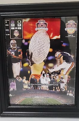 AUBURN FOOTBALL BCS Championship 2010 National Champions Scoreboard Framed Print • $69.99