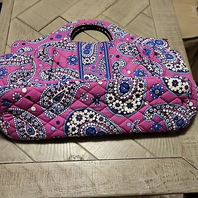 Vera Bradley Purse Handbag ABBEY BOYSENBERRY #12177-102 Multi Color Pink Blue • $18.99