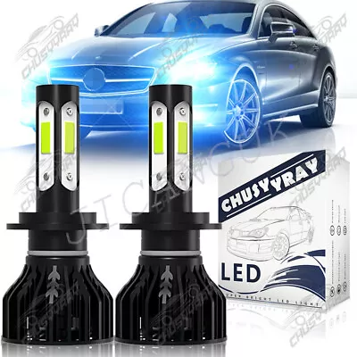 For Mercedes-Benz C250 C300 C350 2X H7 Combo Headlight High/Low Beam LED Bulbs • $42.12