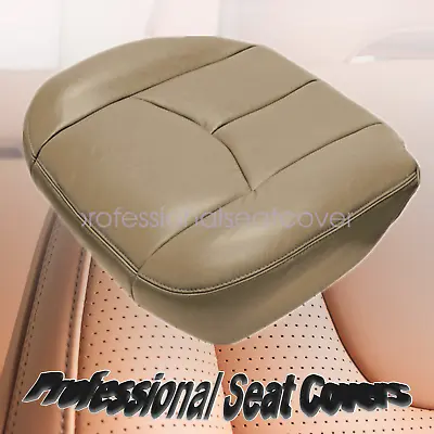 For 2003 2004 2005 2006 Chevy Silverado Truck Driver Bottom VINYL Seat Cover Tan • $22.25