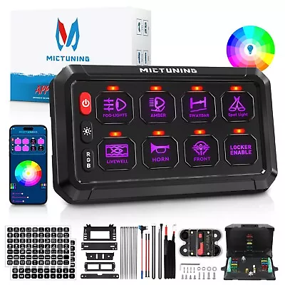 Wireless 8 Gang Switch Panel Touch Screen On-Off Led Switch Control Marine Boat • $119.99