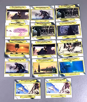 1980 Star Wars Empire Strikes Back Space Paintings Trading Card Lot Of 14 • $11.50