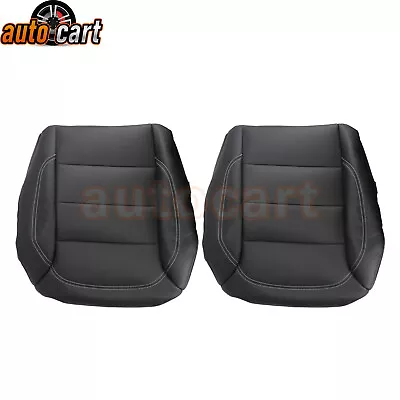 Driver & Passenger Bottom Leather Seat Cover Black For 2012-2015 Mercedes ML350  • $85.98