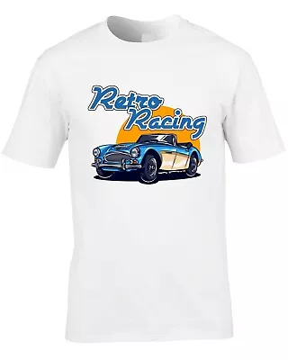 Racing Men's T-Shirt Retro Old School Petrolhead Cars Summer Cool Race Car Racer • £10.95