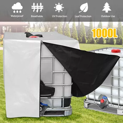 Heavy Duty Rain Sun Protective Hood Cover For Water Tank 1000L IBC Container New • £12