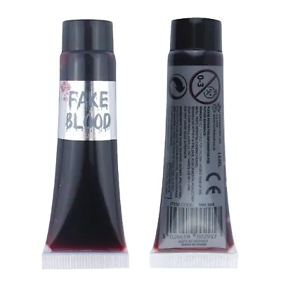 Fake Blood Halloween Red Vampire Zombie Make Up Fancy Dress Gory Wound Horror UK • £2.44