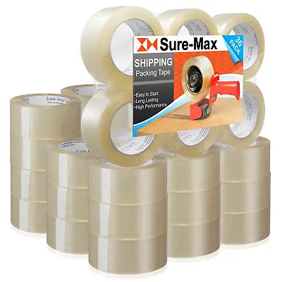 36 Rolls Carton Sealing Clear Packing Shipping Tape - 2 Mil 2  X 110 Yards • $62.99