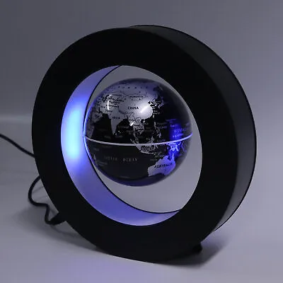 (UK Plug)Floating Globe World Map Beautiful Magnetic Levitation Globe Built In • £24.62