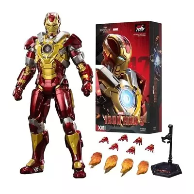 ZD TOYS IRON MAN MK 17 Marvel Avengers 7  Action Figure Toys 10th  Year Limited • $38.99