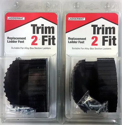 £20.95 • Buy Trim 2 Fit Replacement Ladder Safety Feet Trim To Fit - 2 X Pairs (4 Feet)