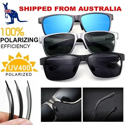 $19.50 • Buy Men Sunglasses Wrap-Around Al-Mg Metal HD Frame Driving UV400 Glasses Drive