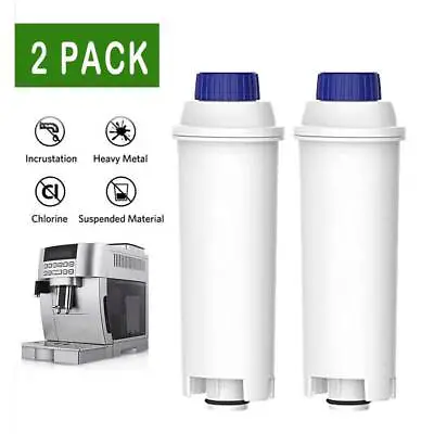 $19.75 • Buy 2 PACK Coffee Water Filter For Delonghi Machine SS 13292811 SER3017 DLSC002 ECAM