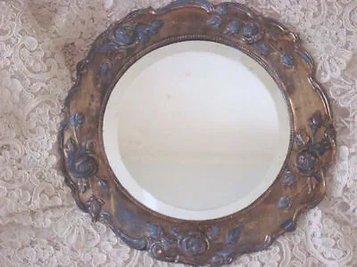 Shabby Vintage ROSES Plateau Mirror Vanity Tray • $349.99