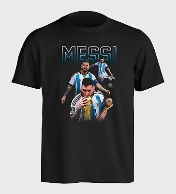 Lionel Messi World Cup T-Shirt - Sizes Small To 5XL • $14.47