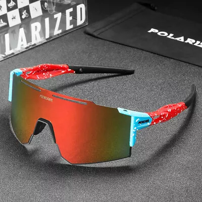KDEAM Polarized Sunglasses Mens Women TR90 Outdoor Glasses Cycling Sport Goggles • $18.99