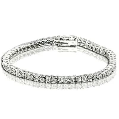 1 CT Women's Tennis Bracelet With Natural Genuine Diamonds In Sterling Silver • $249