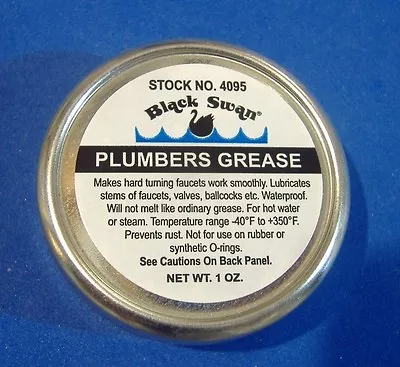 Heat Proof Grease Faucet Stem And Valve Plumbers O'ring Grease Lubricant 1oz • $7.89