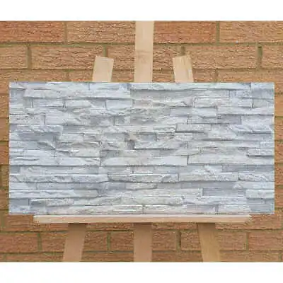 £1.99 • Buy Silver Lily Split Face Slate Effect Cladding Decorative Wall Tiles