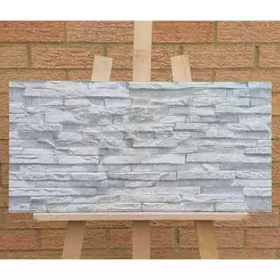 £1.99 • Buy Silver Lily Split Face Slate Effect Cladding Decorative Wall Tiles