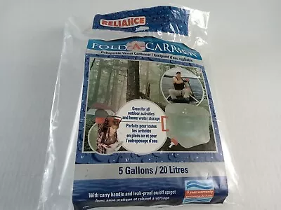 Reliance Fold A Carrier 5 Gallon Collapsible Water Container Sealed Package • $7.99