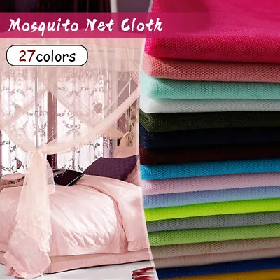 10M Soft Tulle Gauze Encrypted Mosquito Net Fabric Dress Skirt Mesh DIY Crafts • $21.01