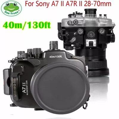 $223.25 • Buy Seafrogs 40m/130ft Underwater Camera Housing Case For Sony A7 II A7R II 28-70mm.