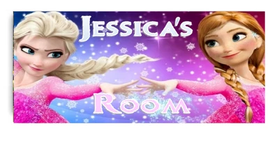 £5.99 • Buy Frozen Princess XL Personalised Children's Door Plaque Free UK P&p Great Gift