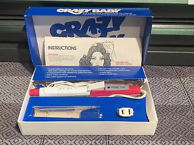 Vintage 1976 Clairol “Crazy Baby” Steam Styler Hair Curling Iron Styling Tool • $29.95