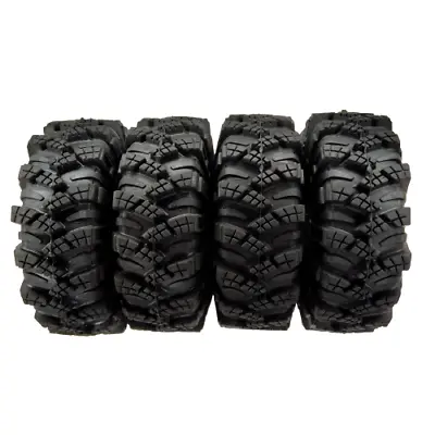 4x Mud Terrain 62mm S5 Rock Crawler Tires For 1/18 1/24 Scale RC • $18.99